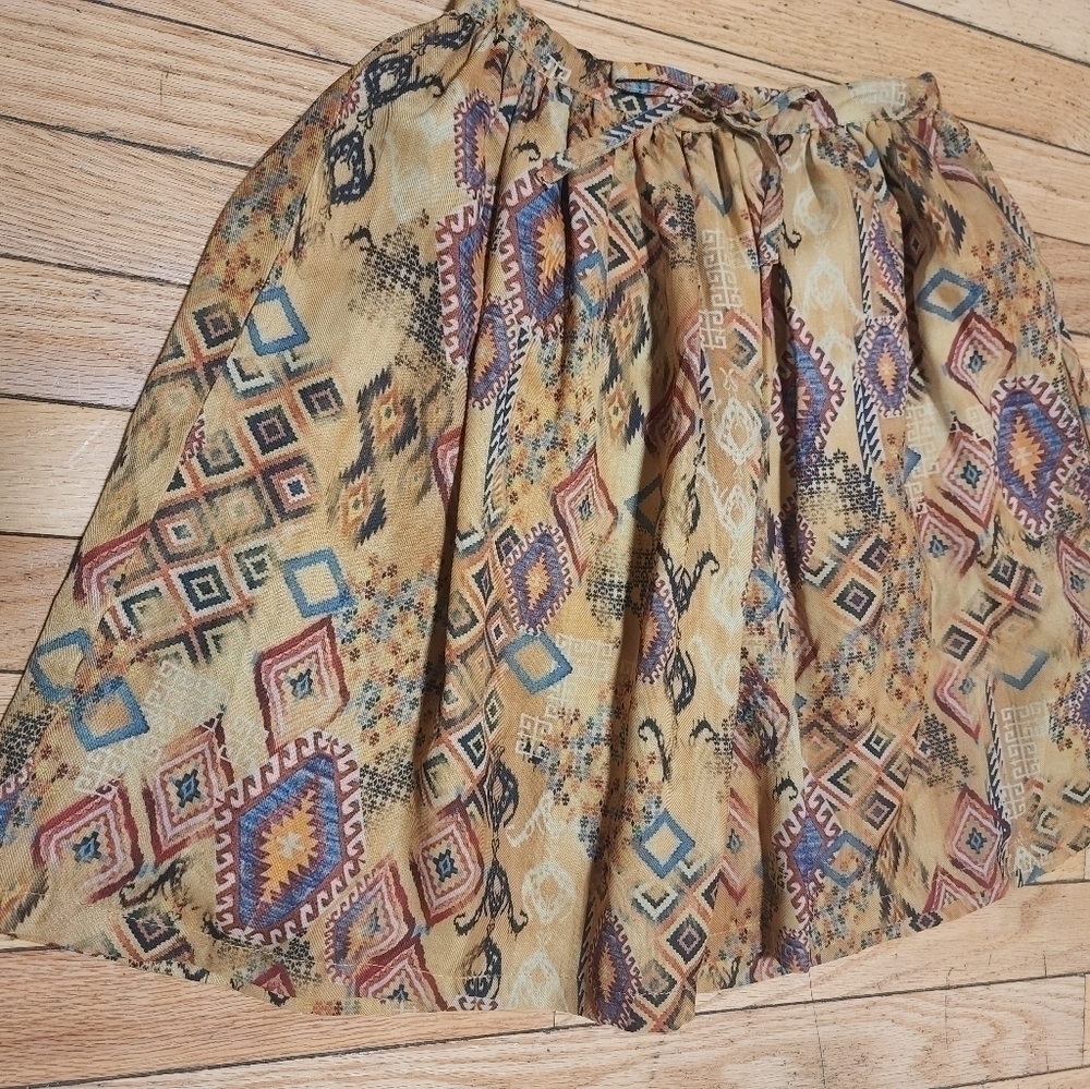 Juste Cle Girls Skirt Size 8 Yrs Multicolor Adjustable Waist